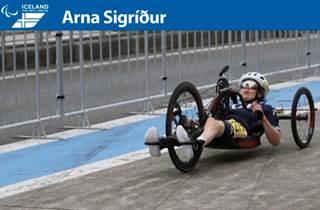 Arna Sigríður í 15. sæti í götuhjólreiðum á Paralympics